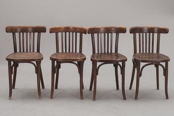 STOLAR, 4 st, bl a Thonet, 1900-talets första hälft.