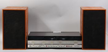 STEREO MED HÖGTALARE, 3 delar, Bang & Olufsen. Tidigt 1970-tal.