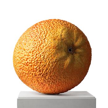 Hans Hedberg, a faience sculpture of a bitter orange, Biot, France.