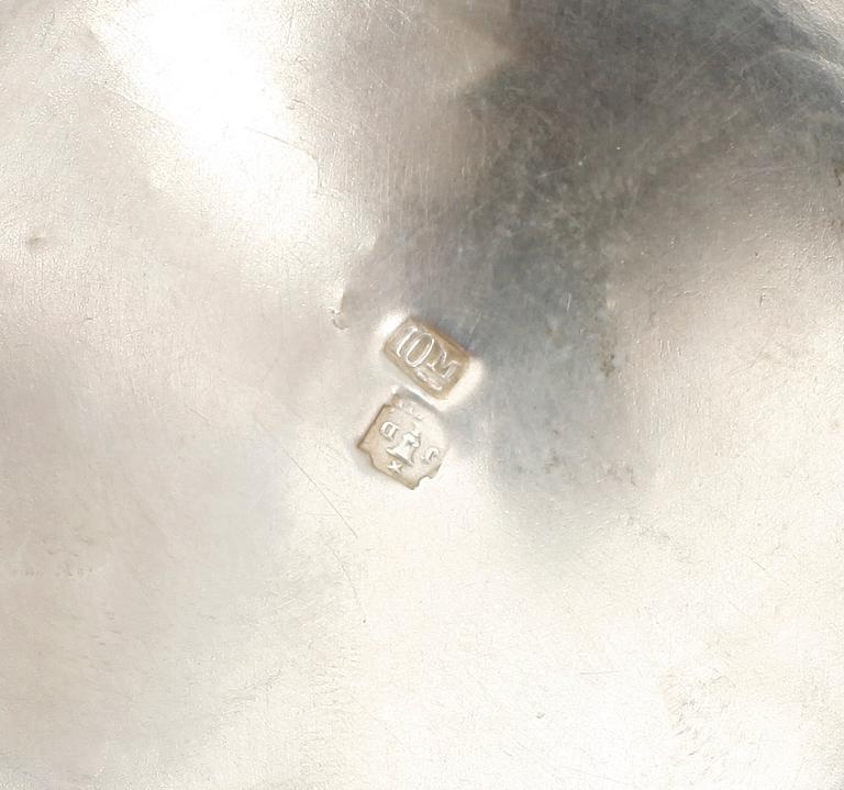 LJUSSTAKAR, ett par, pläter, empirestil, 1900-talets början.