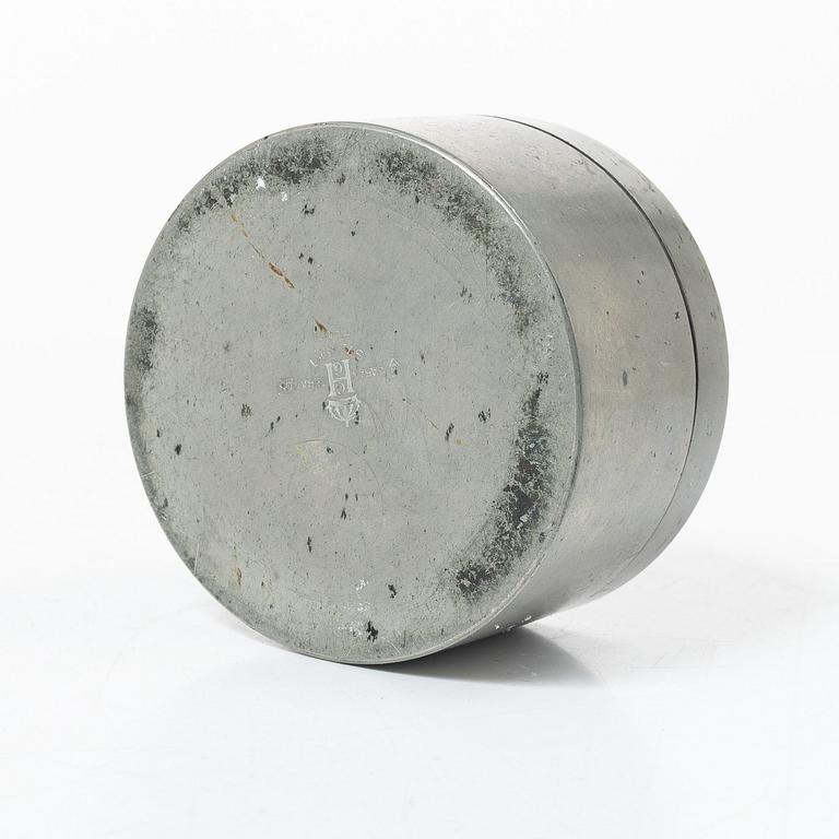 Sylvia Stave, attributed to, Jar, pewter, C. G. Hallberg, Stockholm 1933.