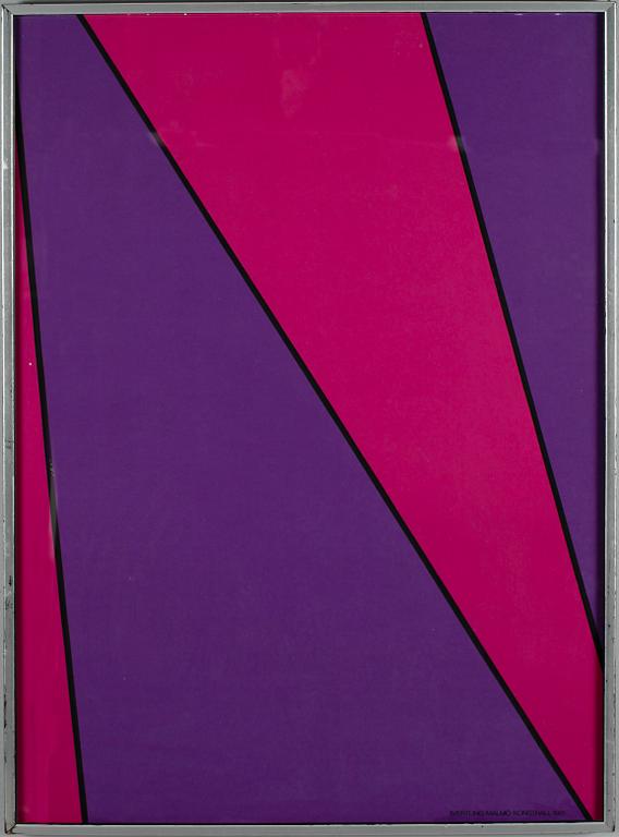 OLLE BAERTLING, utställningsaffisch från Malmö Konsthall 1981.