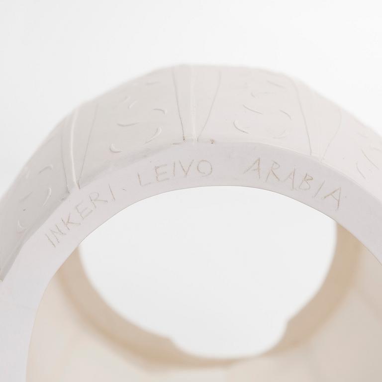Inkeri Leivo, bordslampa "Kvällssaga", keramik, signerad Inkeri Leivo Arabia.