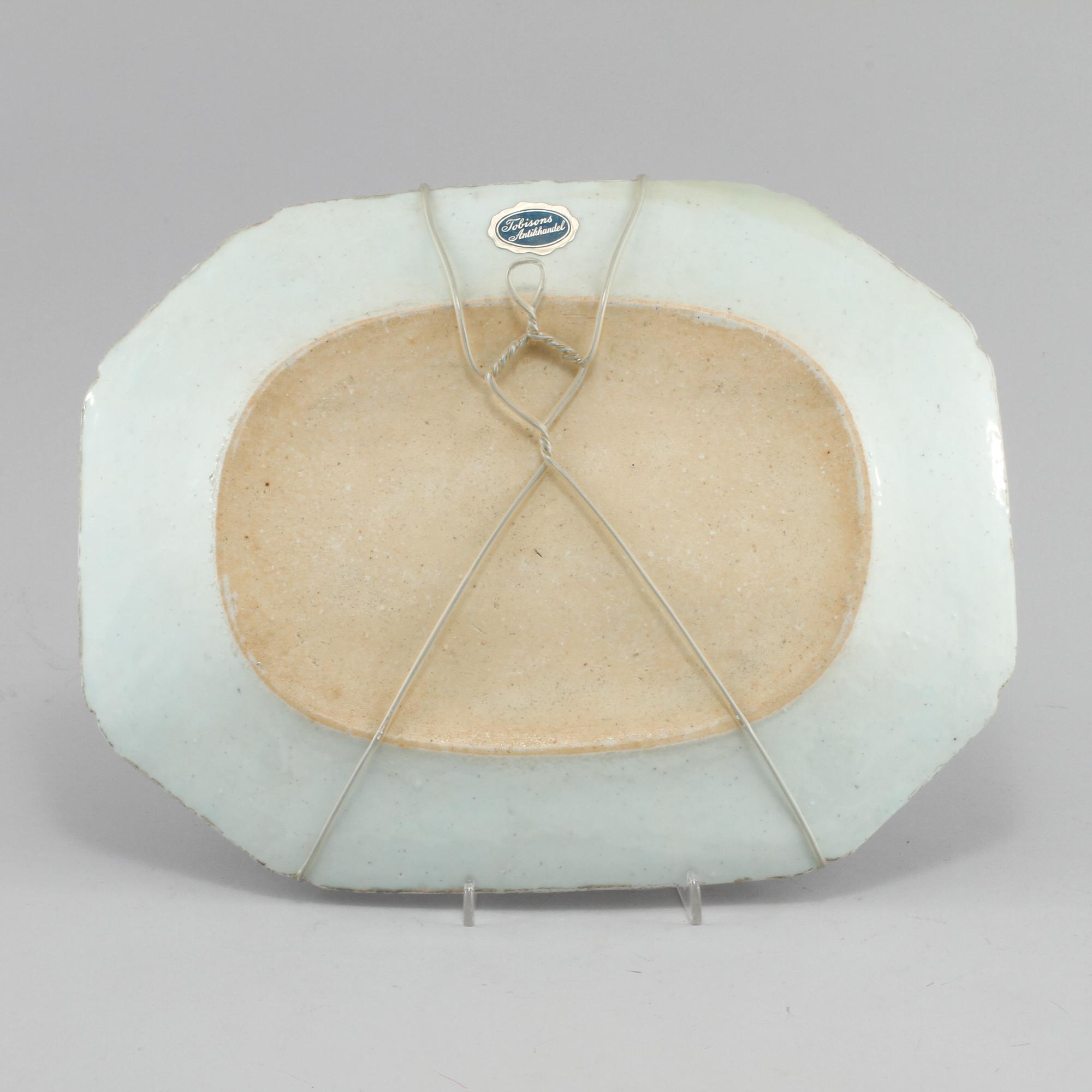 STEKFAT, porslin, Kina, 1700-tal.