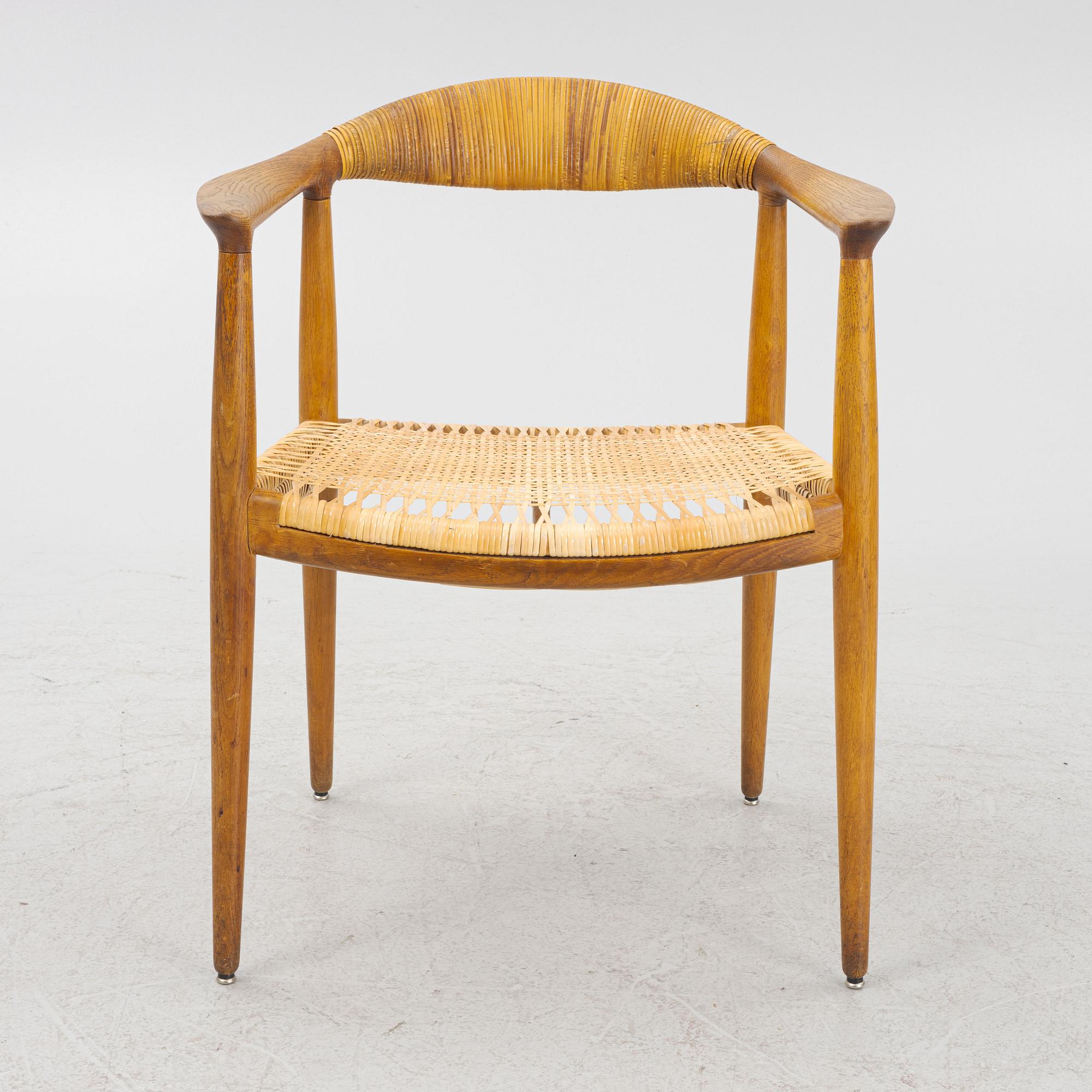 Hans J. Wegner, a "The Chair" model "JH 501", Johannes Hansen, Denmark 1950s-60s.