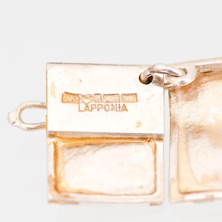 BJÖRN WECKSTÖM, KAULAKORU "Galaktiset huiput", hopeaa, Lapponia 1984.