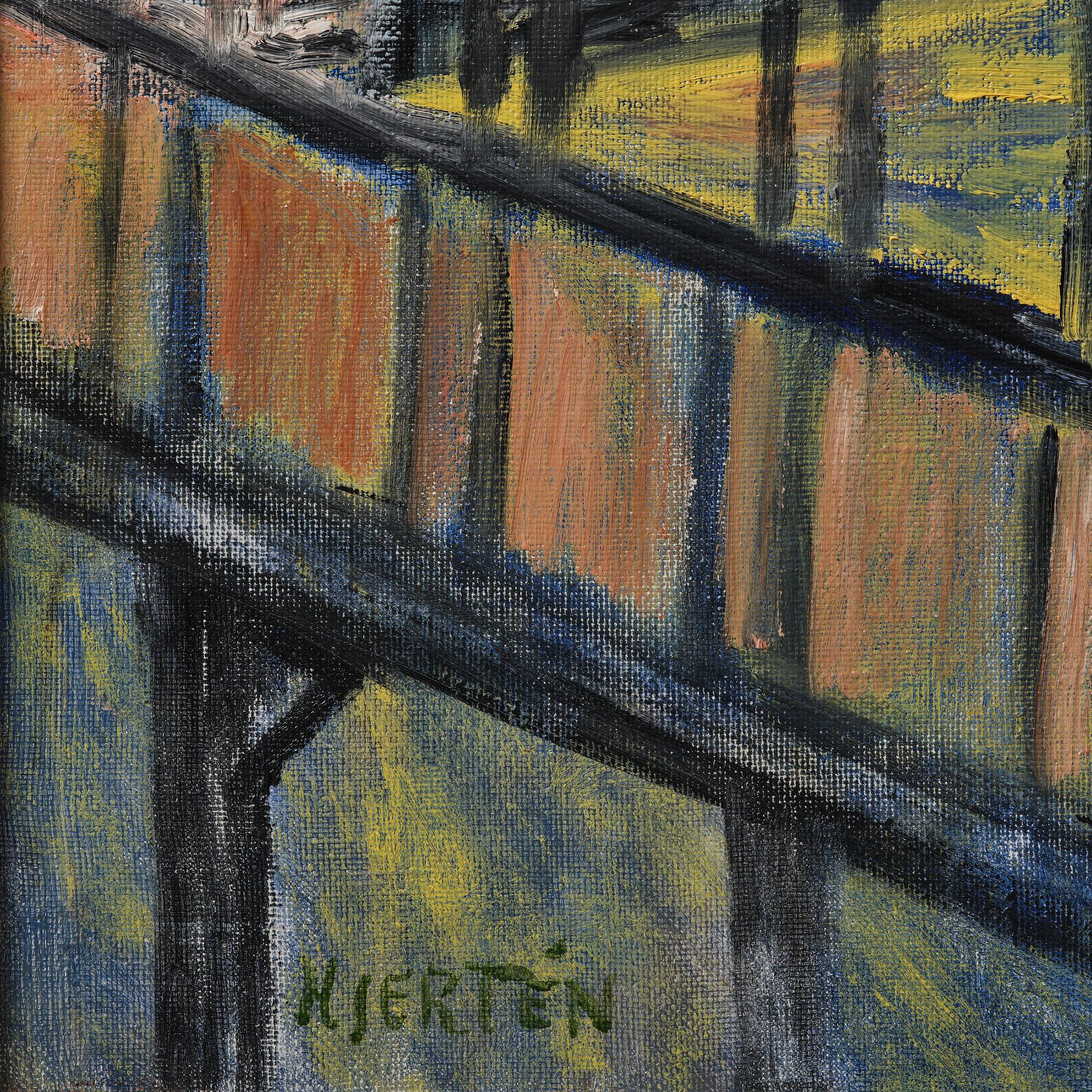 Sigrid Hjertén, "Mot aftonen, Stadsgården".