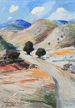 GÖRAN BRUNIUS, olja på duk, 2 st. Sign.