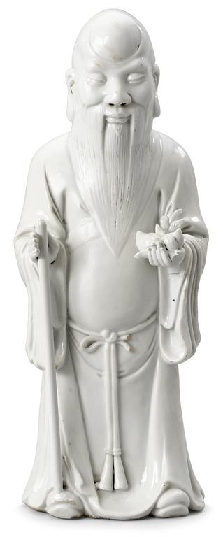 FIGURIN, blanc de chine. Qing dynastin.