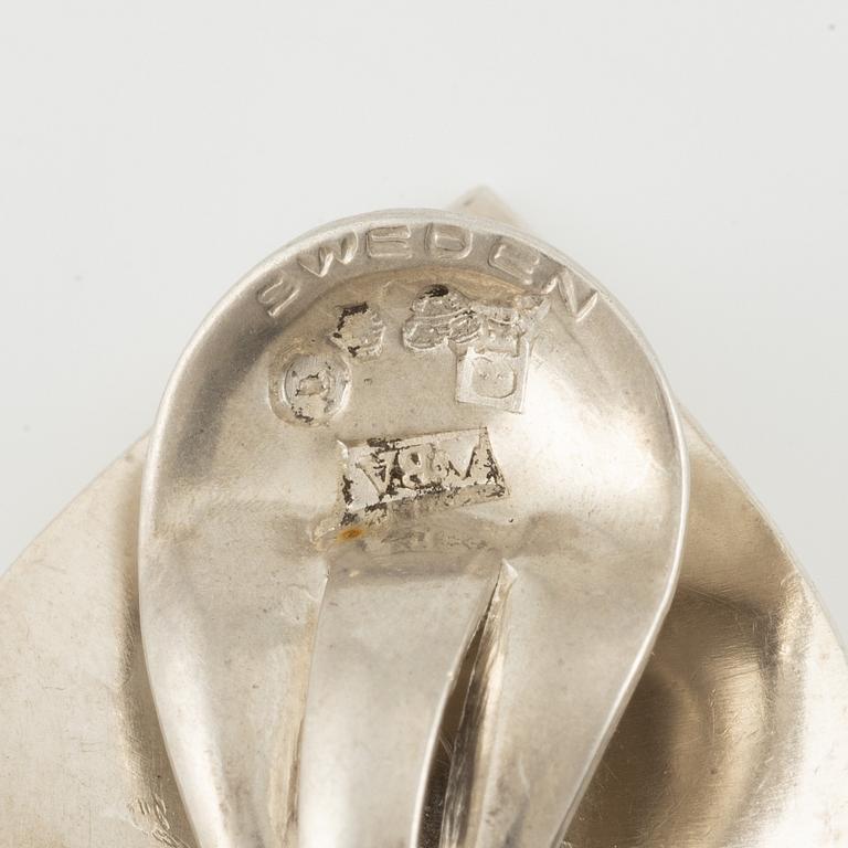 Flavia och Borgila, collier och örhängen, silver.