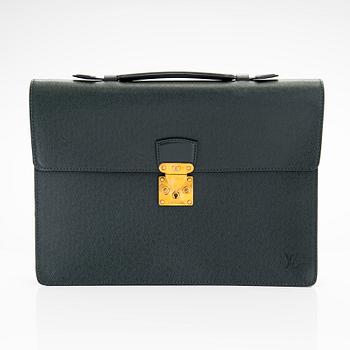 Louis Vuitton, a Green Taiga 'Kourad' Briefcase.