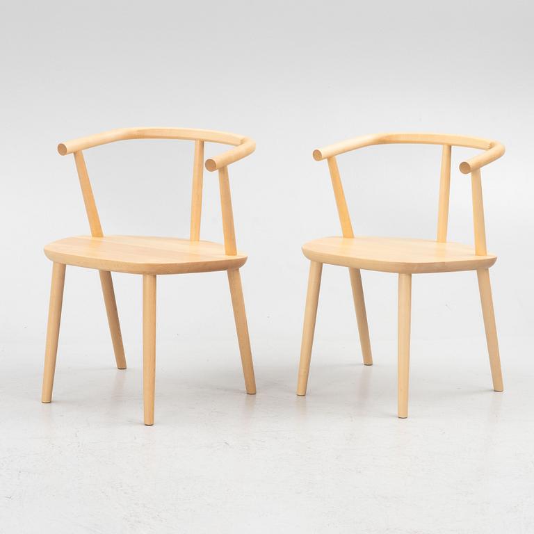 Claesson Koivisto Rune, karmstolar, ett par, "Five chair", Meetee, Japan, 2013.