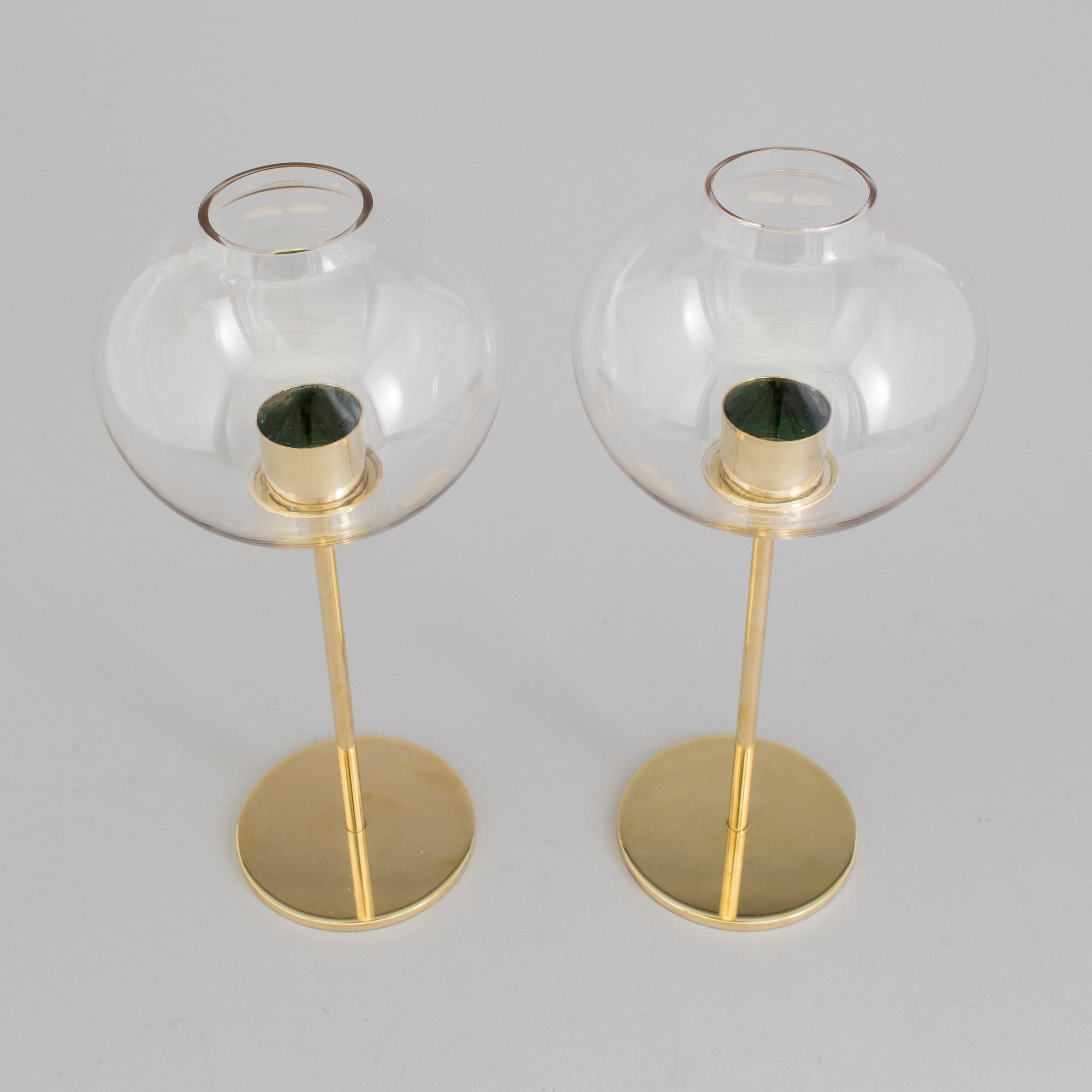 Two Hans-agne Jakobsson candle lanterns, for Markaryd, second half of the 20th century.