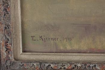 ESTHER KJERNER, olja på duk, signerad o daterad 1945.