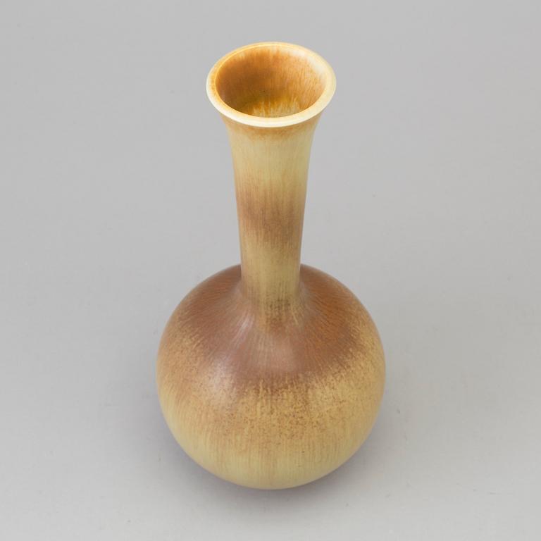 BERNDT FRIBERG, a stoneware vase from Gustavsberg studio, signed and dated 1976.