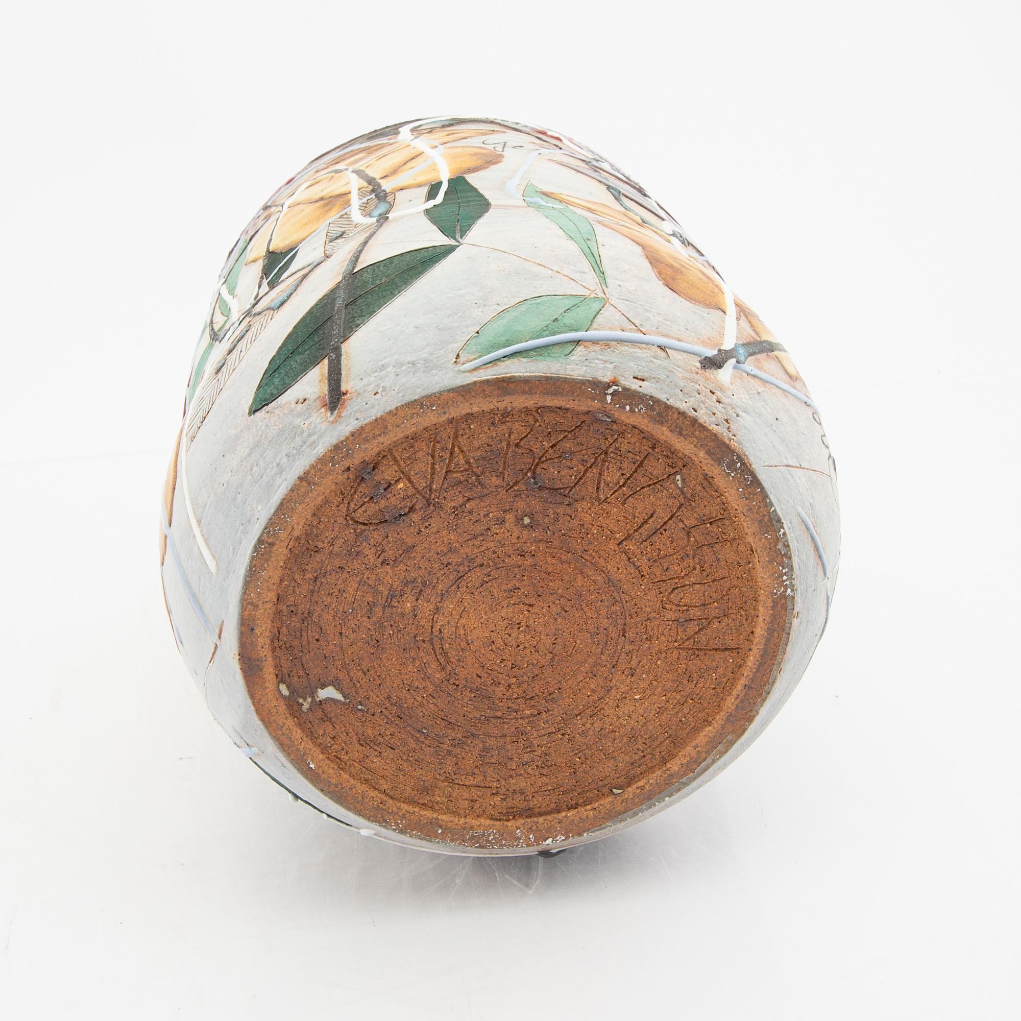Eva Bengtsson, a signed vase/bowl "Yes please" own workshop.