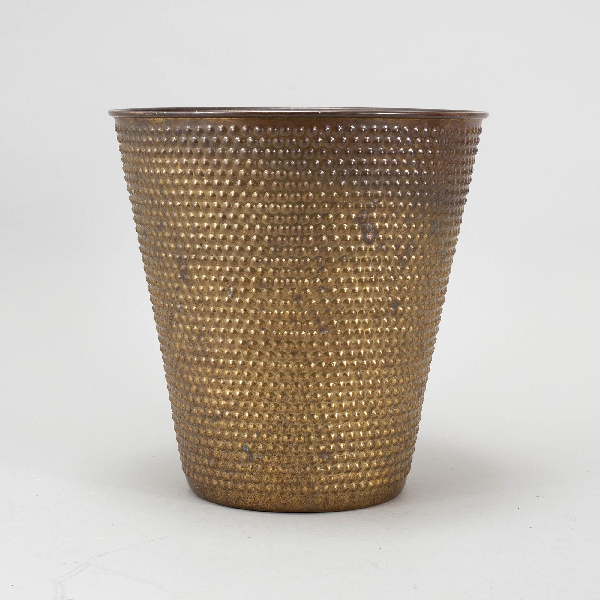 JOSEF FRANK, papperskorg, mässing, "Hortus", Svensk Tenn.