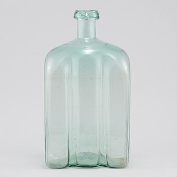 FLASKA, glas, 1800-tal.