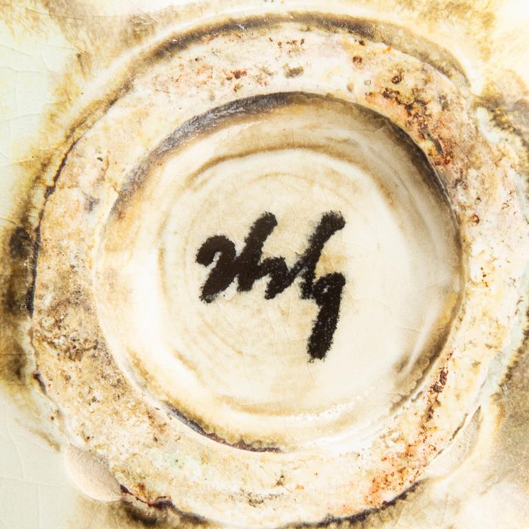 Hans Hedberg, a faience dish, Biot, France.