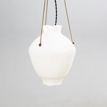 A 1940s Gusum ceiling pendant.