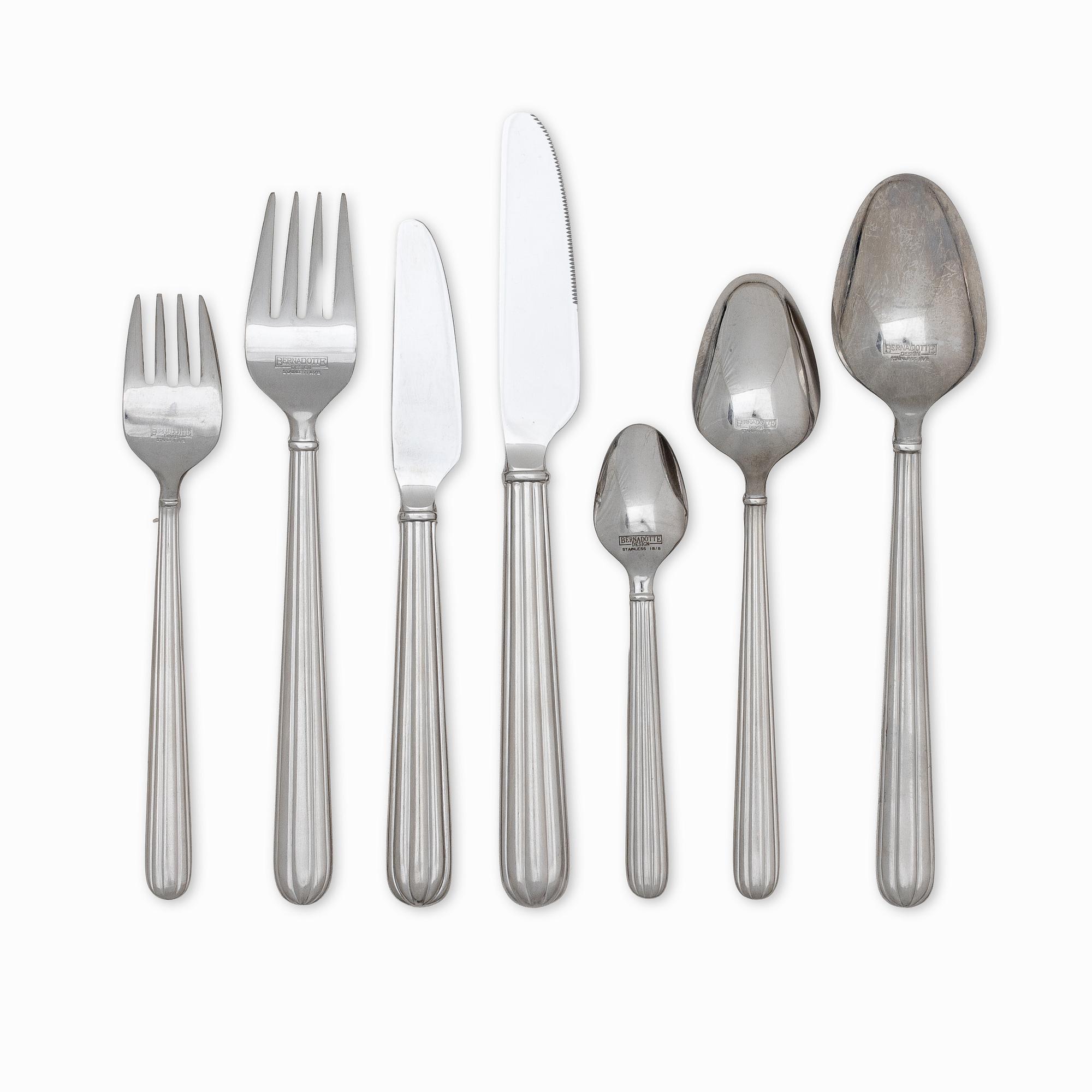 Sigvard Bernadotte, bestickservis, 54 delar, Bernadotte Design.