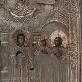 Icon, silver, Moscow, Russia, 1895.