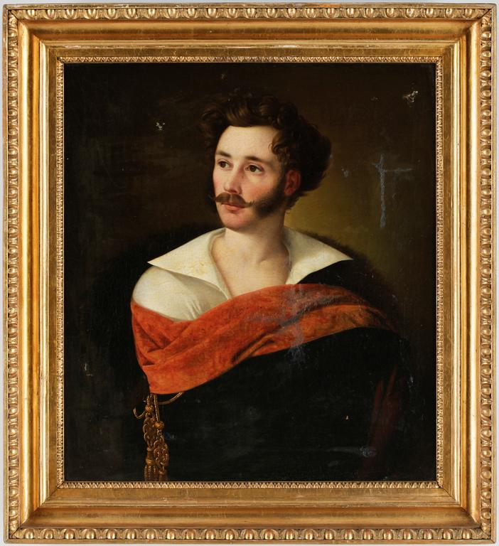 OKÄND KONSTNÄR, olja på duk, 1800-talets första hälft.