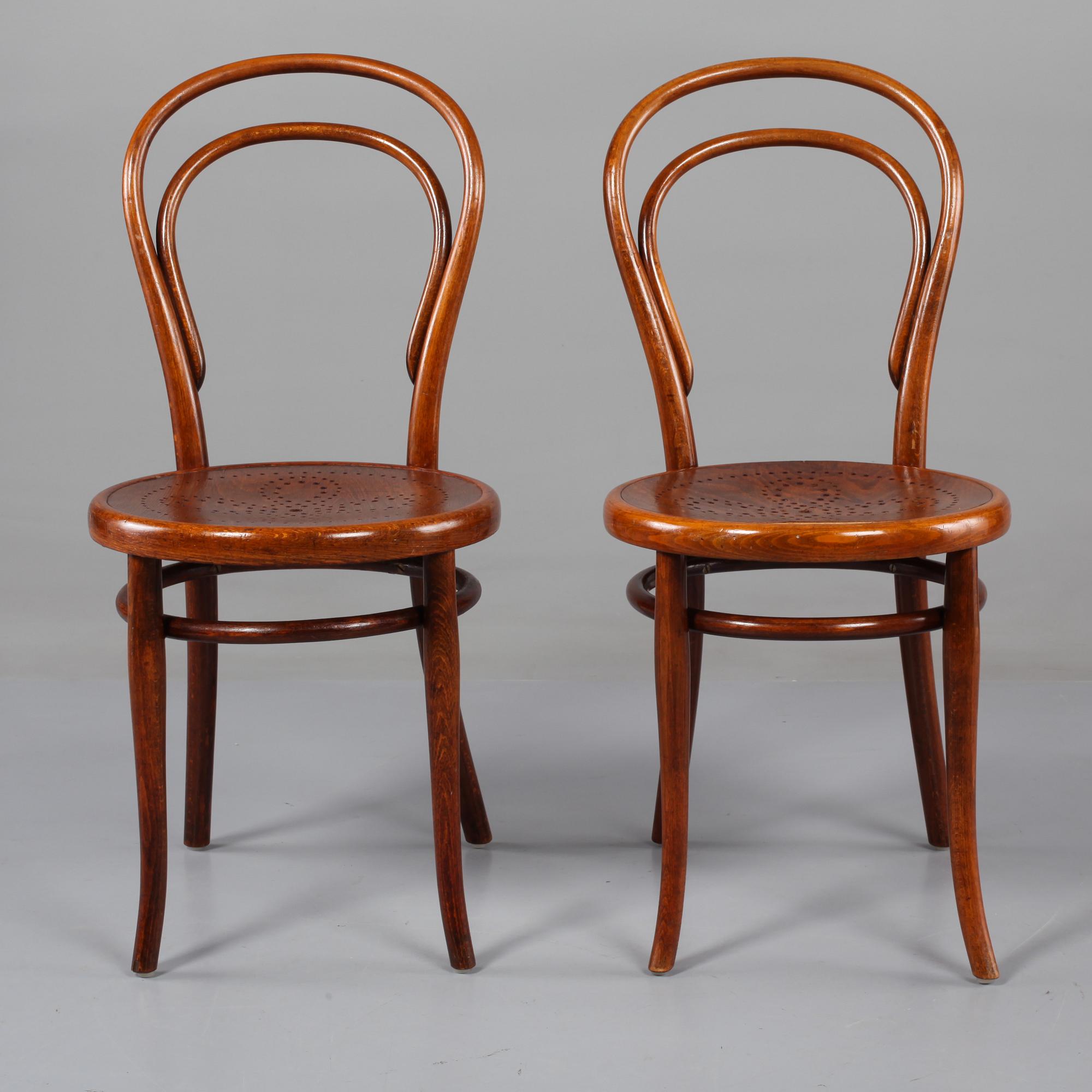 STOLAR, ett par, Thonet, 1900-talets första hälft.