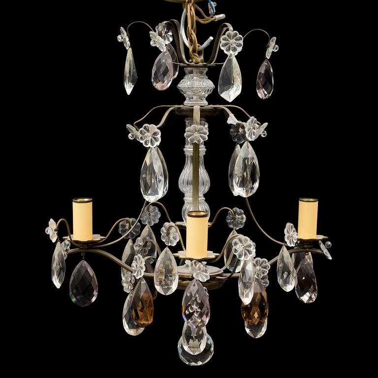 A Rococo style chandelier, 20th Century.