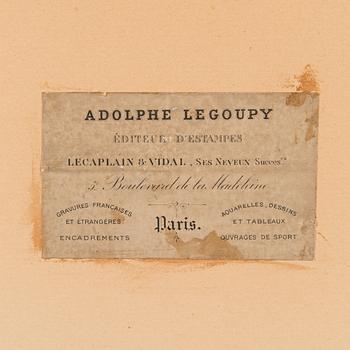 JEAN PIERRE MARIE JAZET, handkolorerad etsning, 1800-talets början.