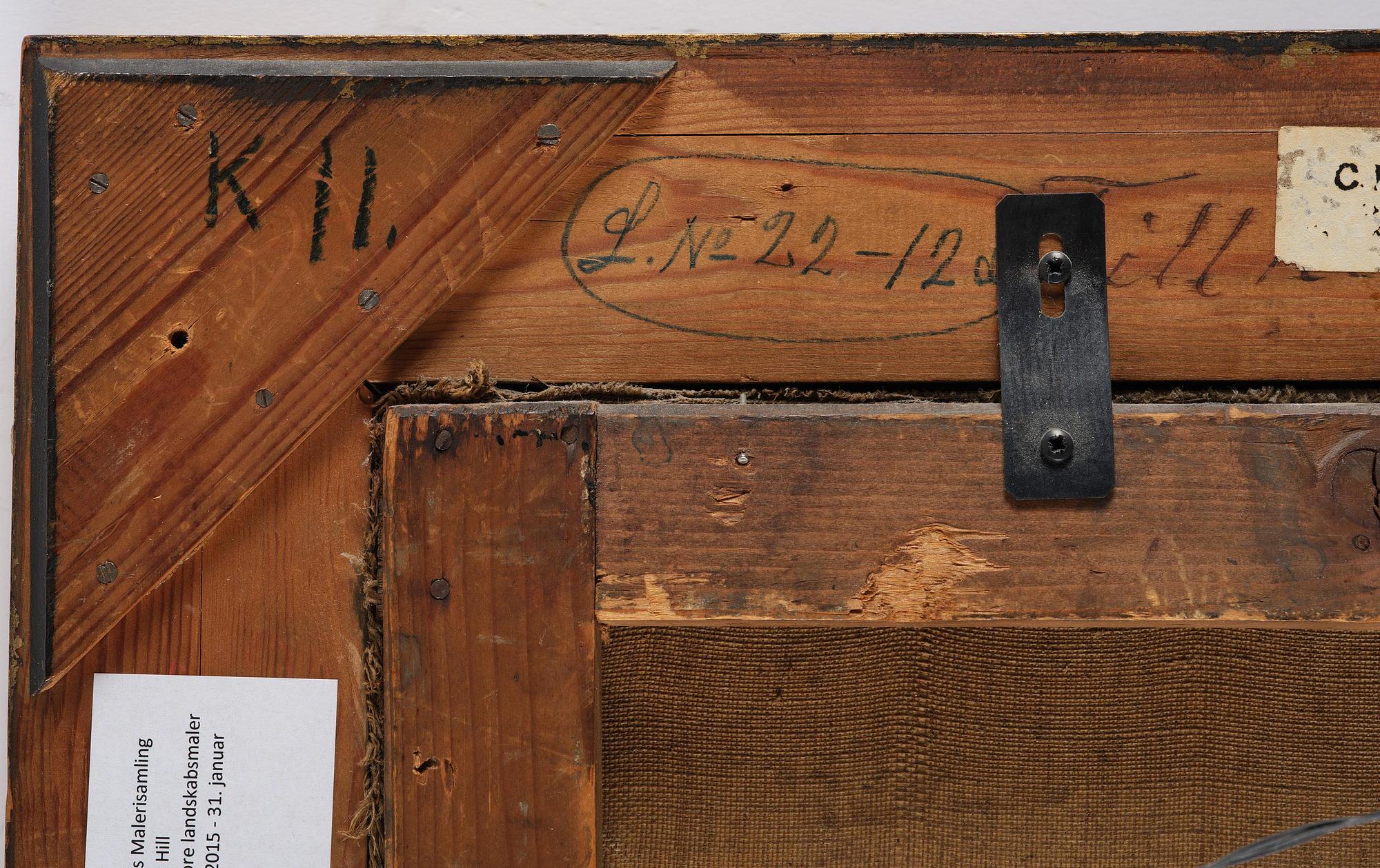 Carl Fredrik Hill, "Jordkällare med figur, Luc-sur-Mer".