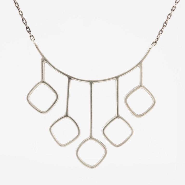 Necklace, silver, Victor Jansson.