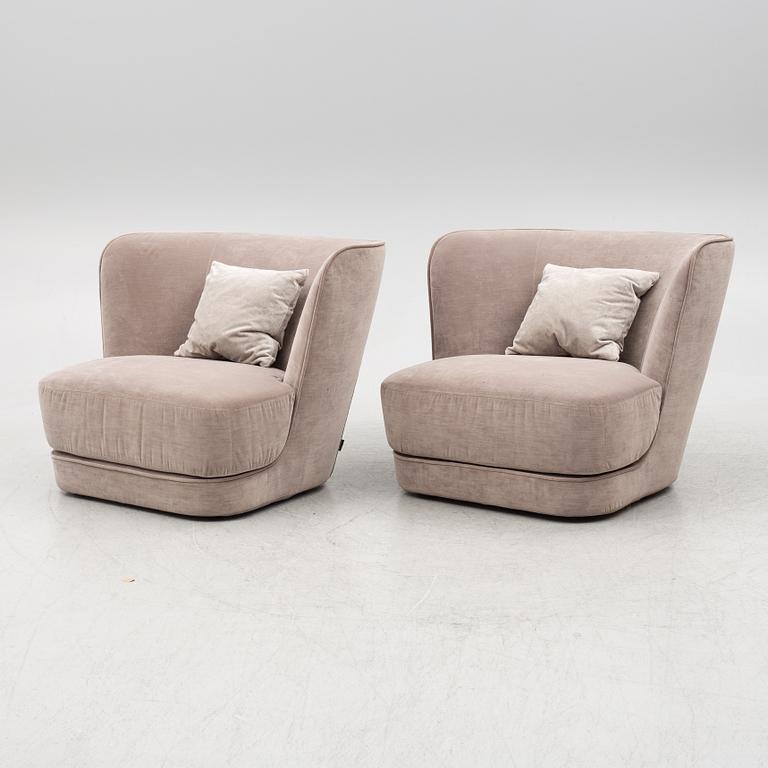 A pair of easy chairs, Casamilano, Italy, Contemporary.