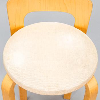Alvar Aalto, Alvar Aalto, A pair of K65 bar stools, Artek, Finland, late 20th century.