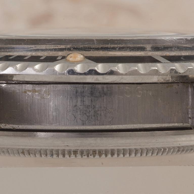 ROLEX, Oyster Perpetual, Submariner (200m=660ft), "Upper-underline, gilt, meter first, pointed crown guards",