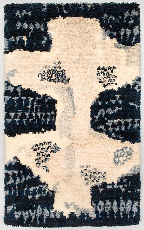 Lea Vehmanen-Tennberg,  A Finnish long pile Ryijy Rug, for Ryijypalvelu. Circa 180 x 103 cm.