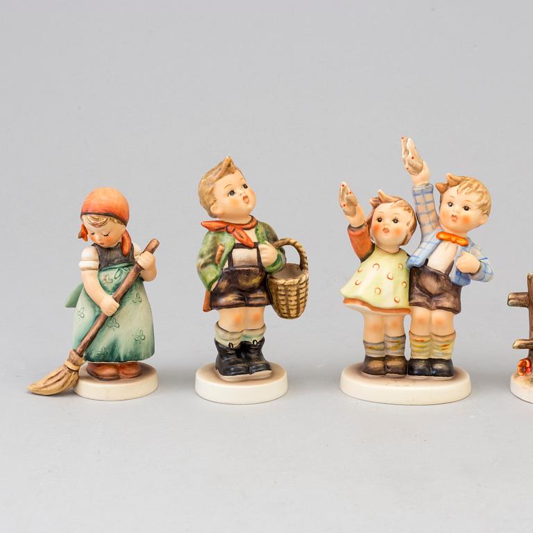 MARIA INNOCENTIA HUMMEL, 6 figuriner, Goebel, Tyskland 1930-70-tal.