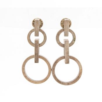 Wiwen Nilsson, Earrings a pair of sterling silver Lund 1964.