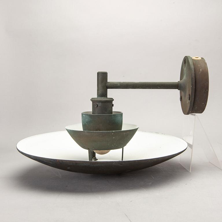 POUL HENNINGSEN, a "PH" copper wall light, Louis Poulsen, Denmark.