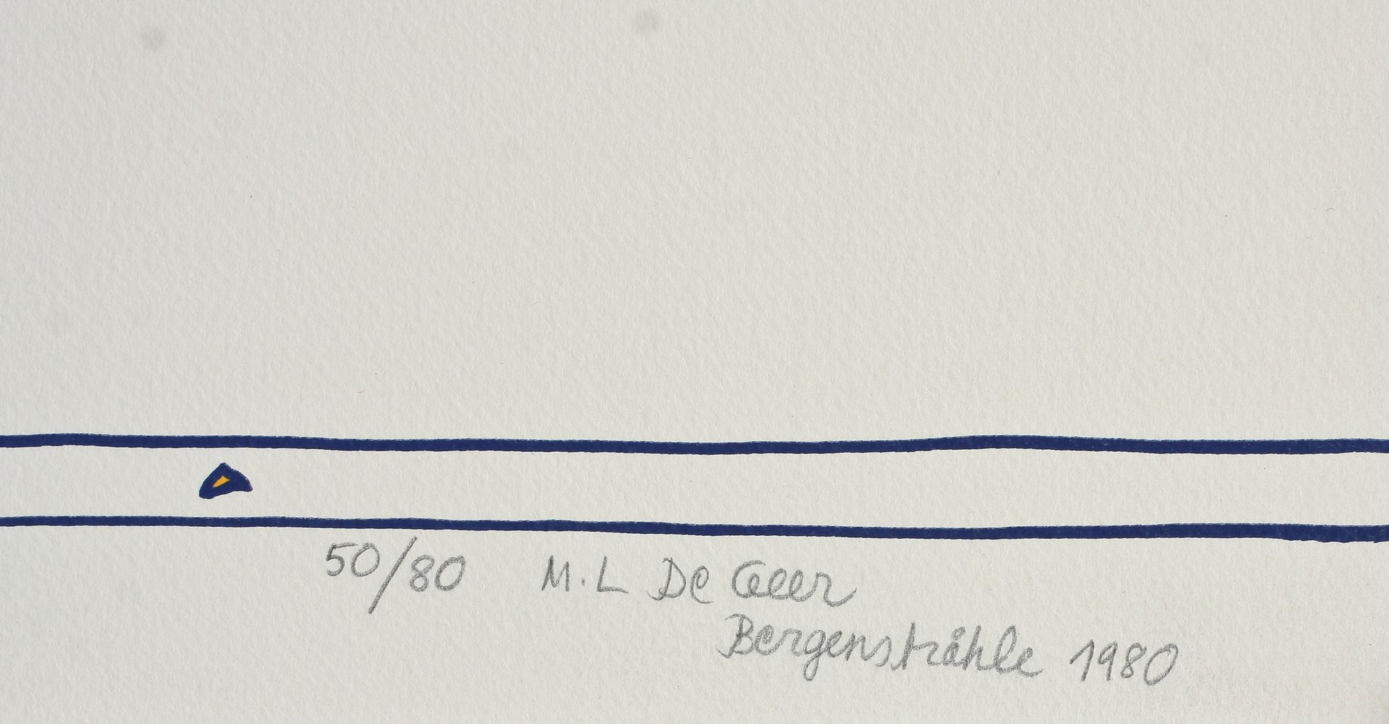 MARIE-LOUISE EKMAN, färgserigrafi, sign, numr 50/80 o dat- 1980.