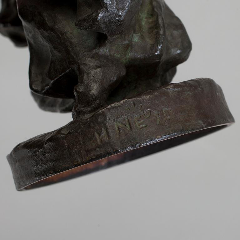 HERMAN NEUJD, skulptur, brons. Signerad. Gjutarstämplar Herman Bergman.
