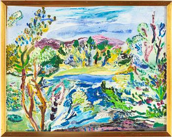 ANDERS FOGELIN, oil on canvas/panel, signed.