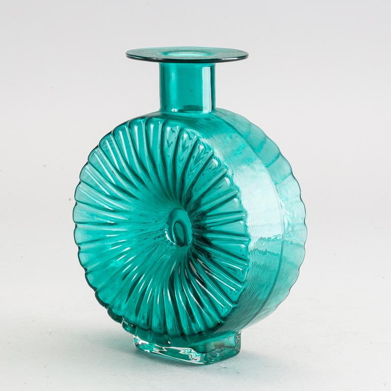 HELENA TYNELL, flaska, glas, "Solflaska", Riihimäen Lasi Oy, 1900-talets mitt / andra hälft.