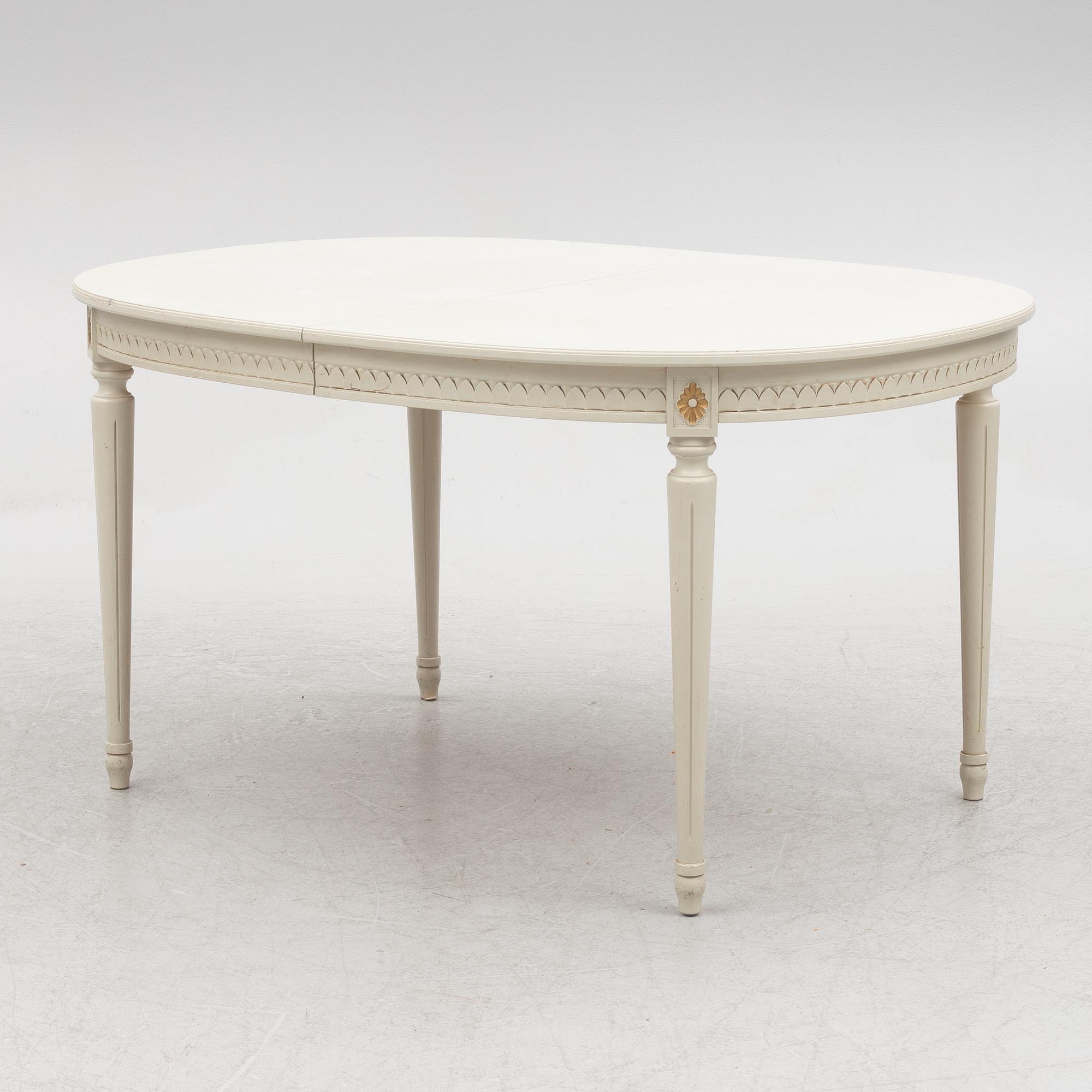 Matgrupp, 9 delar, 1900-talets senare del. Gustaviansk stil.