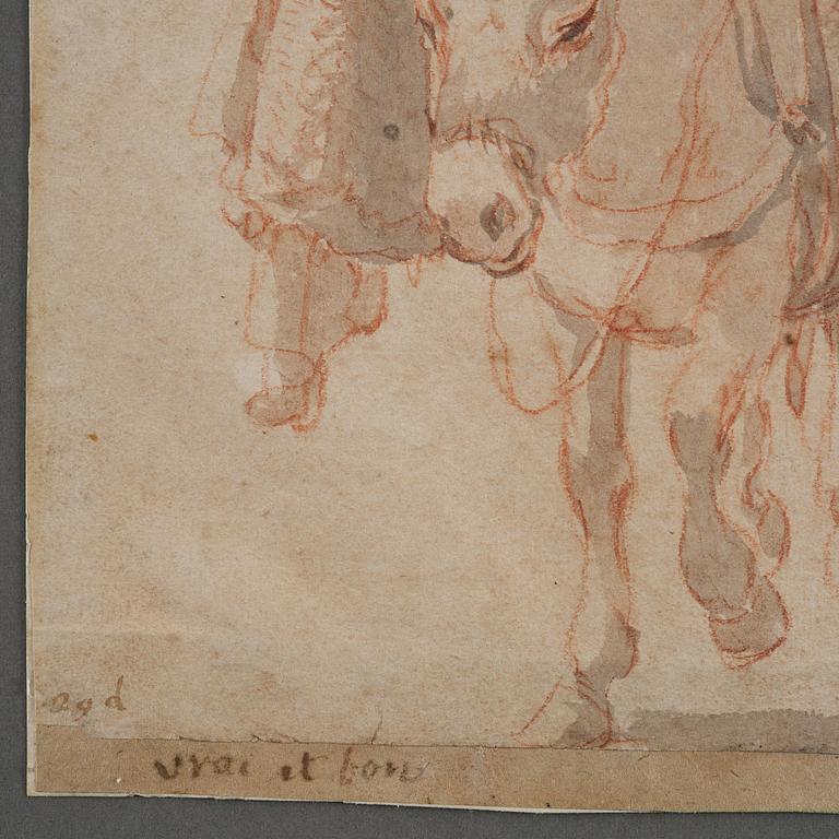 Nicolaes Berchem, Translation: "Woman on a donkey".