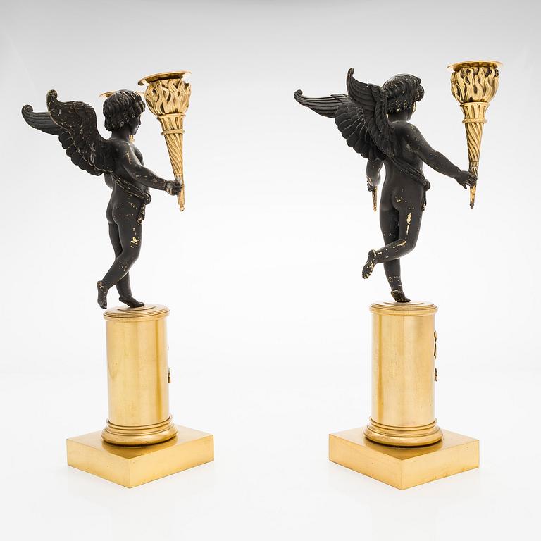 A pair of early 20th-century candelabras.