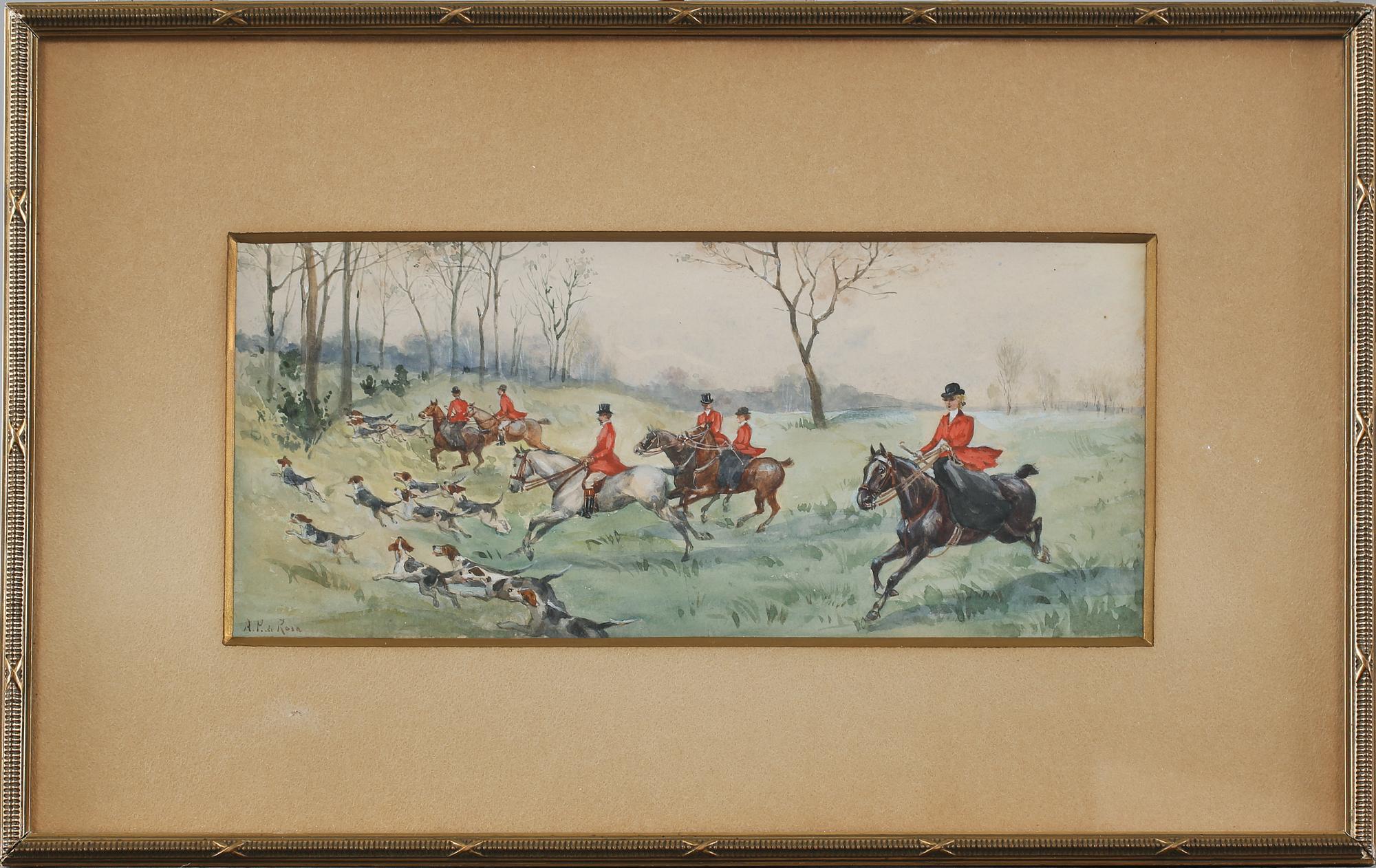 ANNA PALM DE ROSA, gouache, signerad.