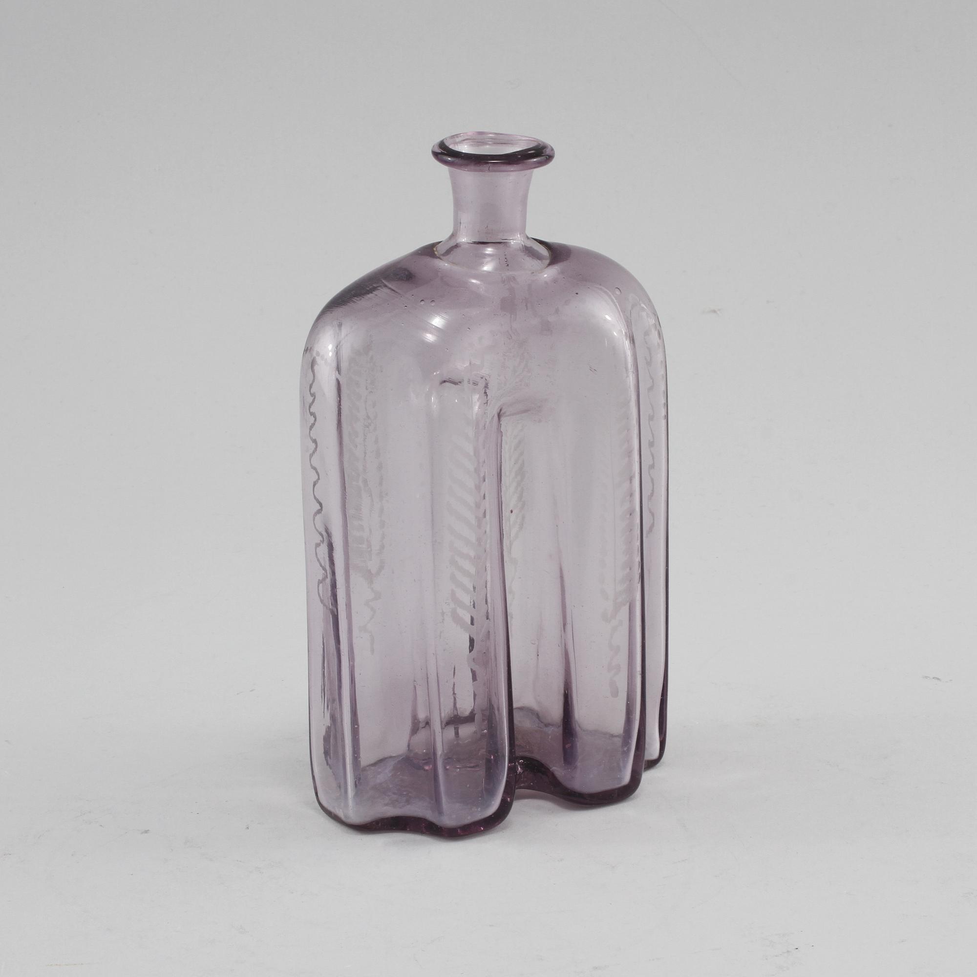 FLASKA, glas, 1800-tal.