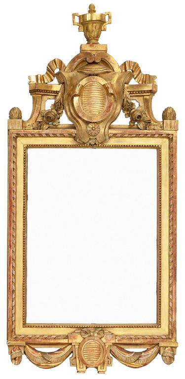 A Gustavian mirror.