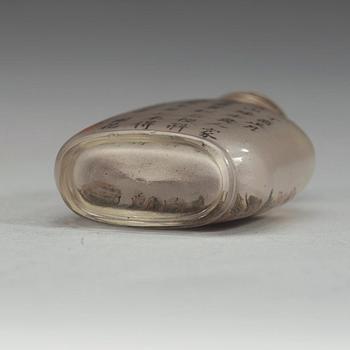 SNUSFLASKA, insidesmålad, samt med inskription Ma Shaoxuan, daterad 1897.